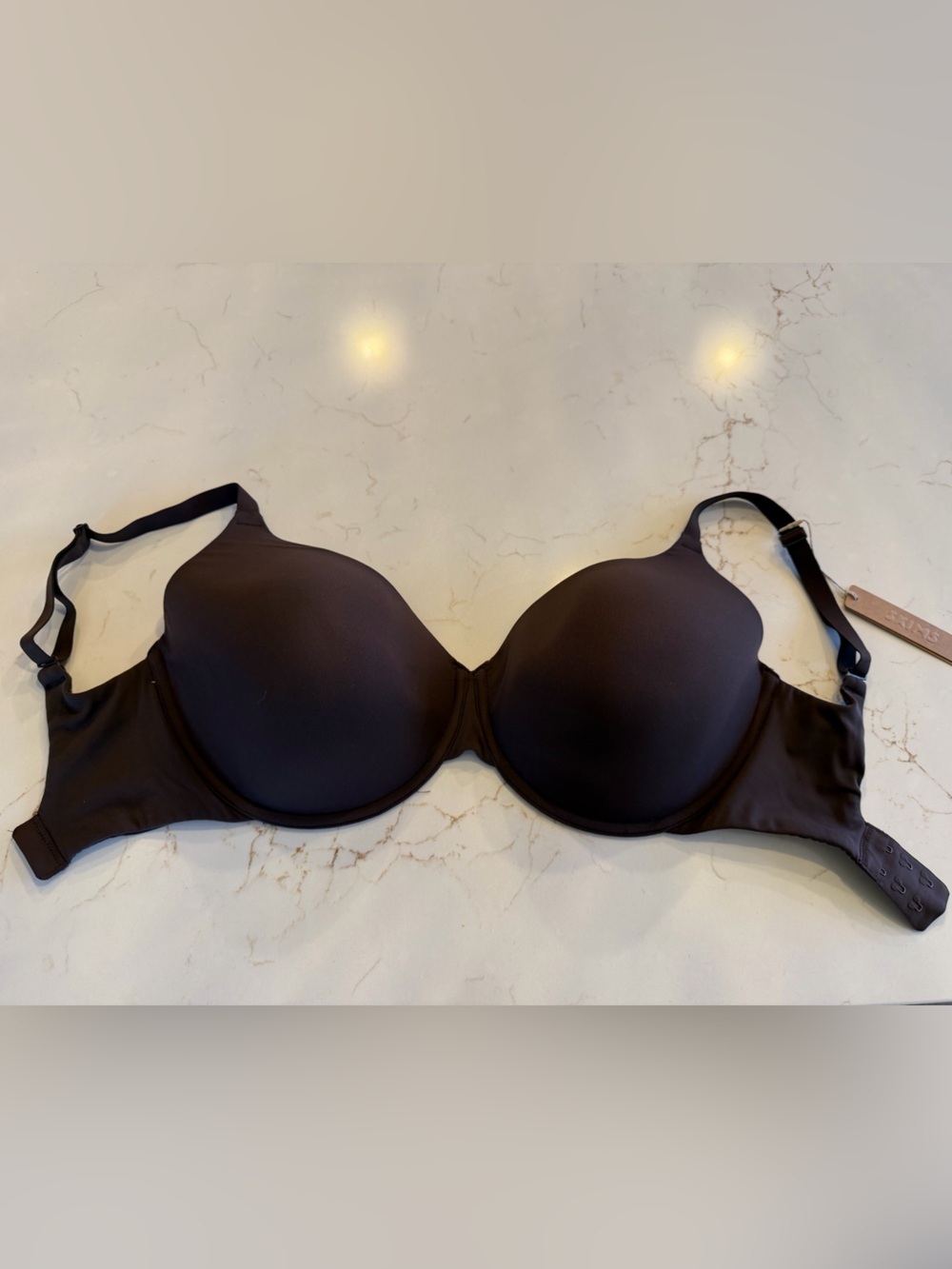 NWT SKIMS Fits Everybody TShirt Demi Bra Espresso 32H